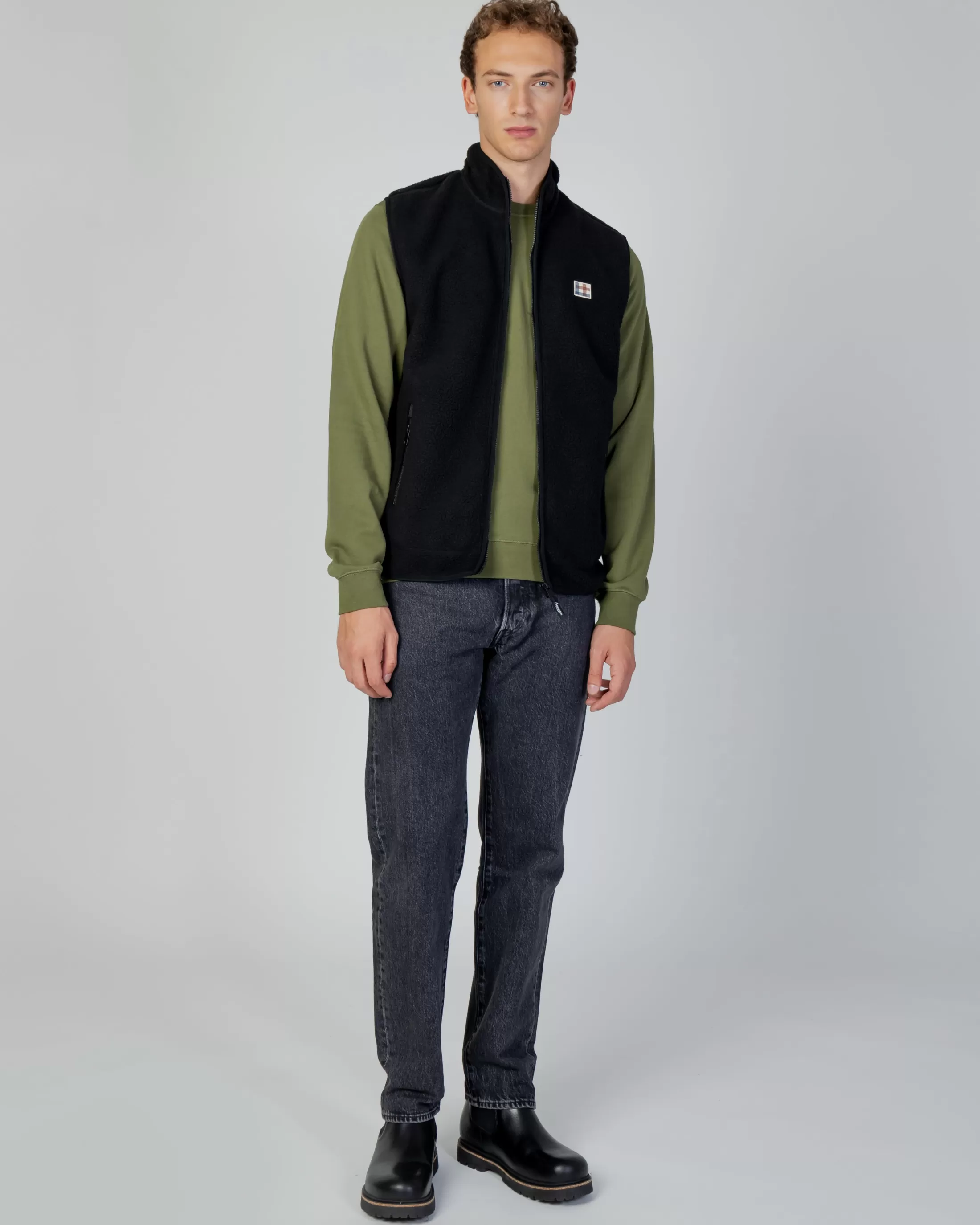 Aquascutum Active Retro Fleece | Active One Color Sherpa Vest