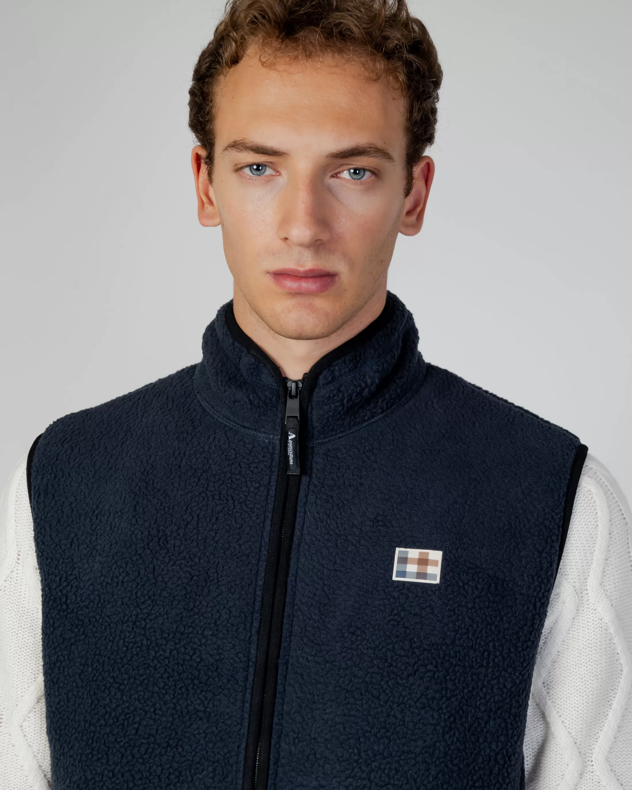 Aquascutum Active Vest | Active One Color Sherpa Vest