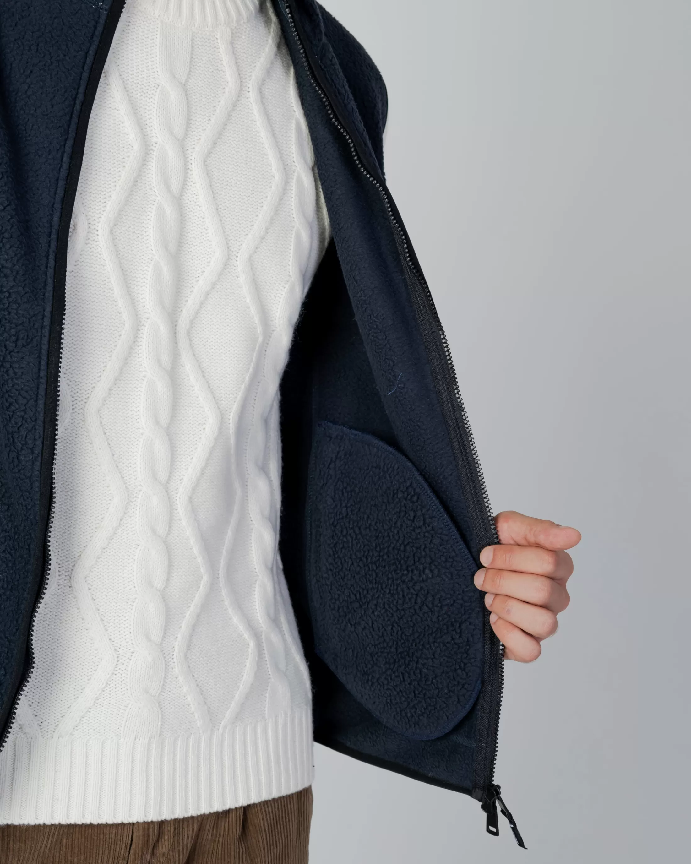 Aquascutum Active Vest | Active One Color Sherpa Vest