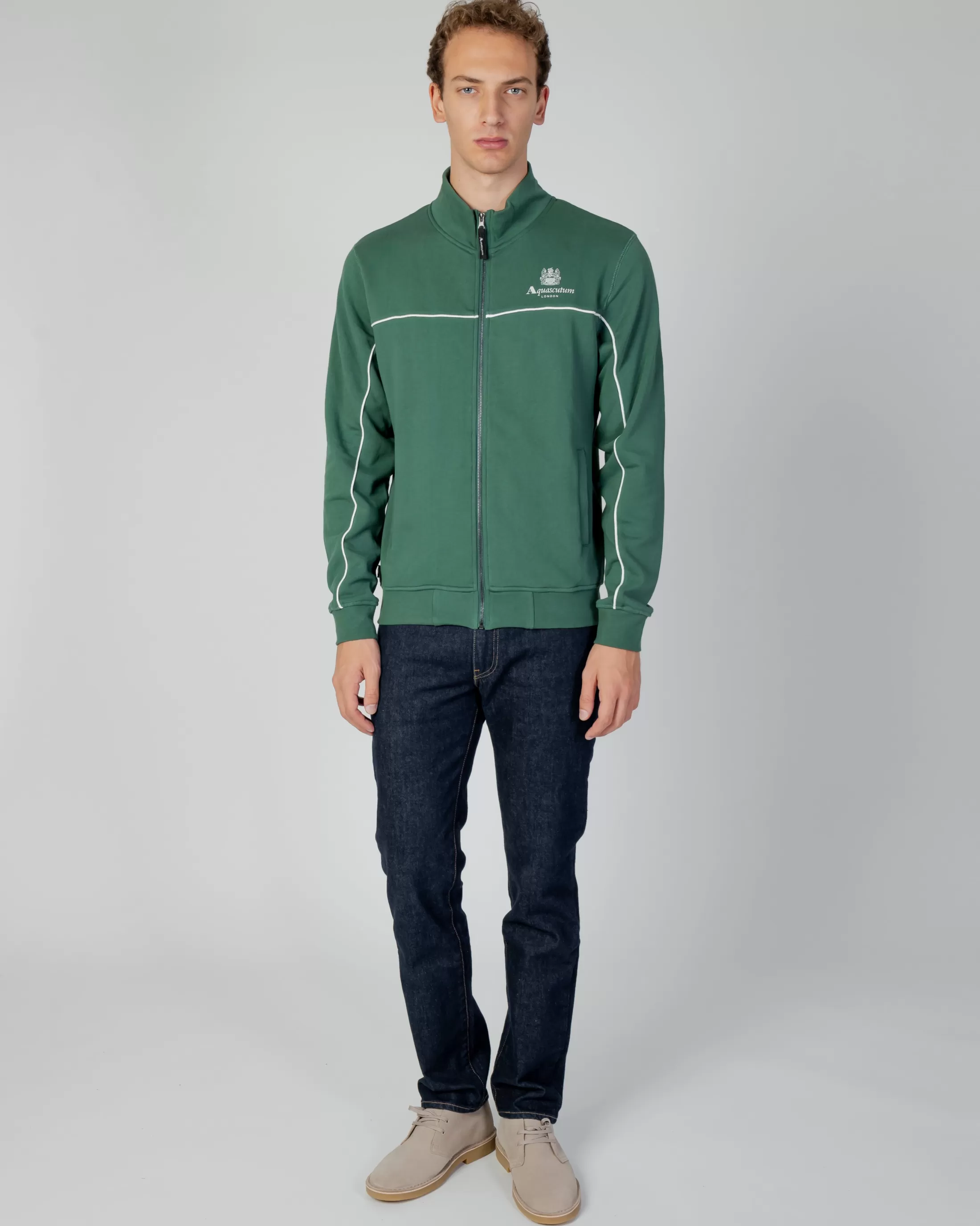 Aquascutum Active Sweatshirts | Active Piping Mock Neck Fleece